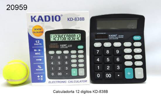Imagen de CALCULADORA 12 DIGITOS KD-838B  7.25